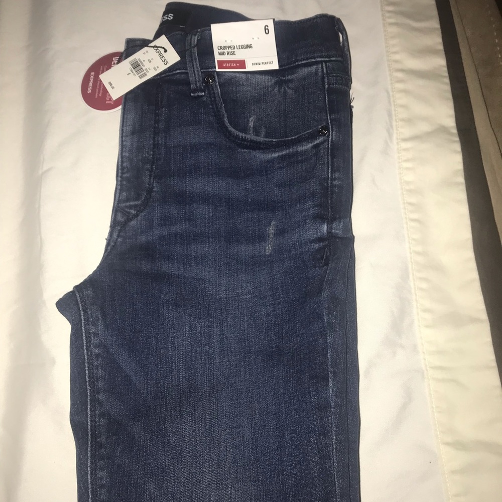 Cropped Denim Jeggings